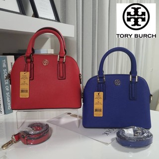 ถูก​💯💖TORY BURCH SAFFIANO  HANDBAG กระเป๋าสะพายแบรนด์ดังทรงสุดฮิตหนัง SAFFIANO ทั้งใบ