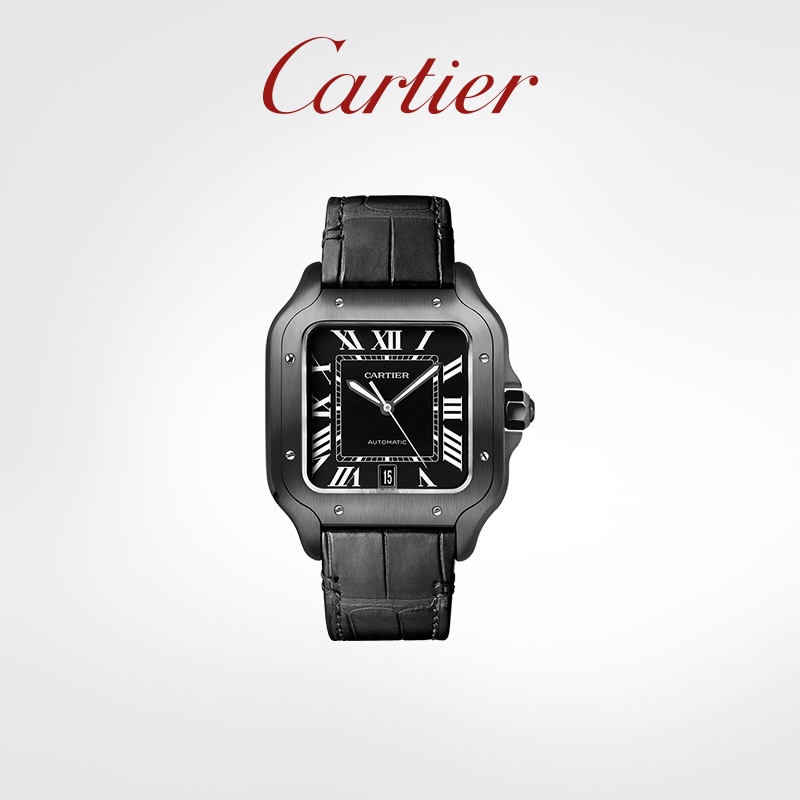 [Luxury Customization]Cartier Series Mechanical Watch Carbon Coated Double Strap Watch MtXM