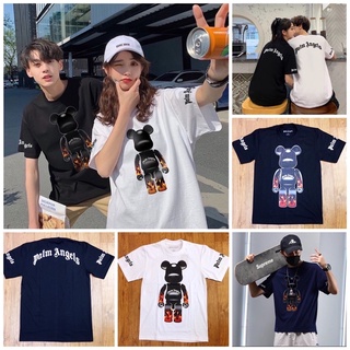 เสื้อคอกลมปาล์มเเองเกิ้ลpalm angels x bearbrick งานผ้าสวยcottonS-5xlใส่ได้ทั้วชายหญิงงานคุณภาพ