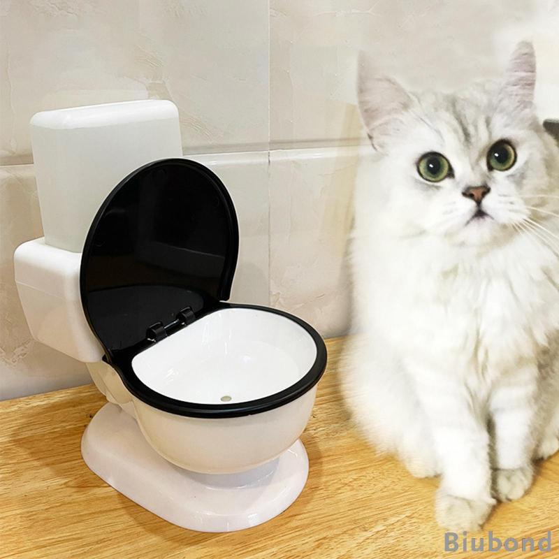 Pet automatic feeder small and medium automatic water dispenser, funny toilet feeder pet animal water bowl, dog, cat automatic feeder