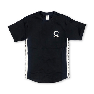 SLUM LTD - CROOKS AND CASTLES Side Line Tee Black