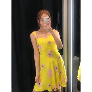 Dress ซาร่าเหลือง สุดจี๊ดดด