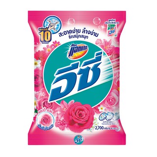 ว๊าว🍟 แอทแทค อีซี่ ผงซักฟอก สูตรมาตรฐาน แฮปปี้สวีท สีชมพู 2700 กรัม  Attack Easy Regular Detergent Happy Sweet Pink 2700