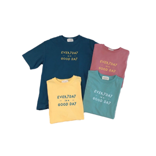 พร้อมส่ง ผ้าคอตตอน🧸เสื้อยืด เสื้อสกรีนลาย everyday is a good day tee