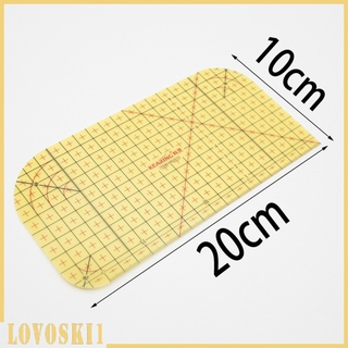 [LOVOSKI1] Iron Hot Hemmer Press Ruler Easy To Hem Trifolding Measure