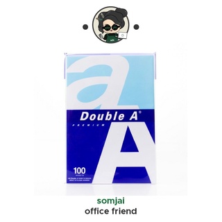 Double A กระดาษถ่ายเอกสาร 80 แกรม 100 แผ่น เนื้อกระดาษหนา ใช้ได้ 2 ด้าน งานพิมพ์ระดับคุณภาพละเอียด คมชัด ทั้งสี ขาว-ดำ