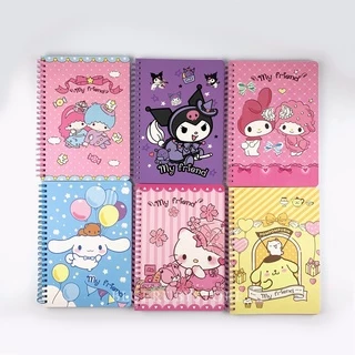พร้อมส่ง💕 สมุดโน๊ต A5 กระดาษลายการ์ตูน สมุดบันทึกน่ารัก มีเส้น สันห่วง Notebook | Bluerubystore