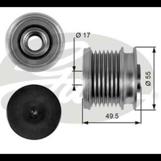 มู่เลย์ไดชารจ์ BENZ OM642 / C (W203-4) E (W211-2) S (W221) CLS (C218) Vito (W639)