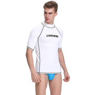 CRESSI RASH GUARD MAN เสื้อผ้าไลกร้า สำหรับผู้ชาย กีฬาทางน้ำ อุปกรณ์ว่ายน้ำ อุปกรณ์ดำน้ำ