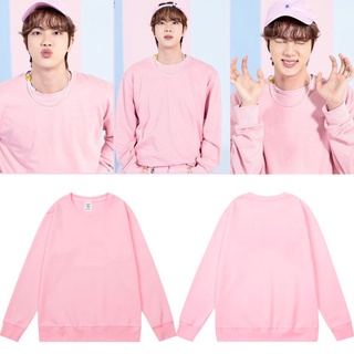 เสื้อแขนยาวสเวตเตอร์ JIN BTS สีชมพู