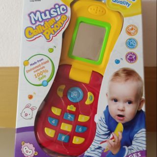 ของเล่น โทรศัพท์มือถือ Music Cellular Phone For Baby สำหรับเด็กเล็ก มีเสียง มีไฟ หน้าจอ 3 มิติ มีเสียงชัตเตอร์เหมือนจริง