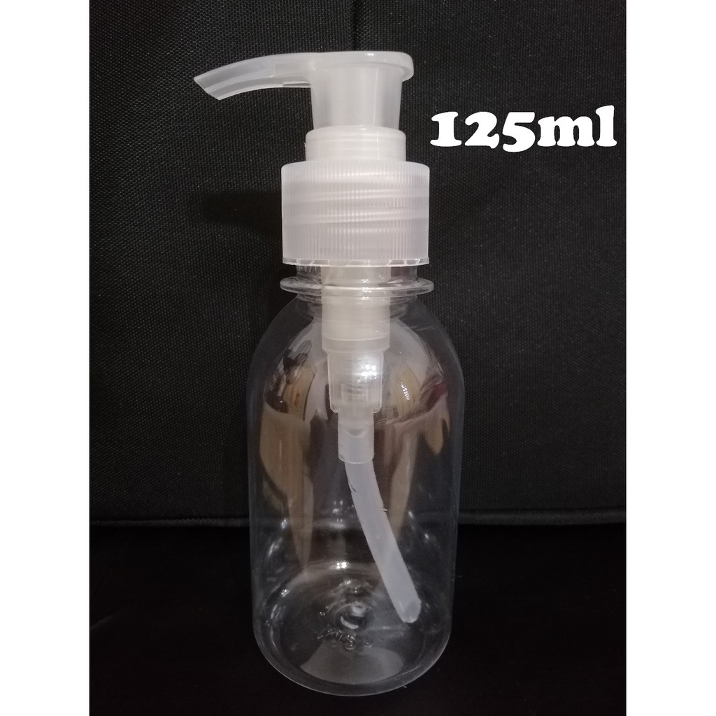 CV271 ขวดพลาสติก PET ใสเปล่าไม่มีล็อคปั๊มโปร่งใส 120ml
