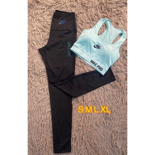 set 2ชิ้นผู้หญิง ชุดออกกำลังกาย ชุดสปอร์ตบา bra กางเกงเล็กกิ้ง Legging SP233