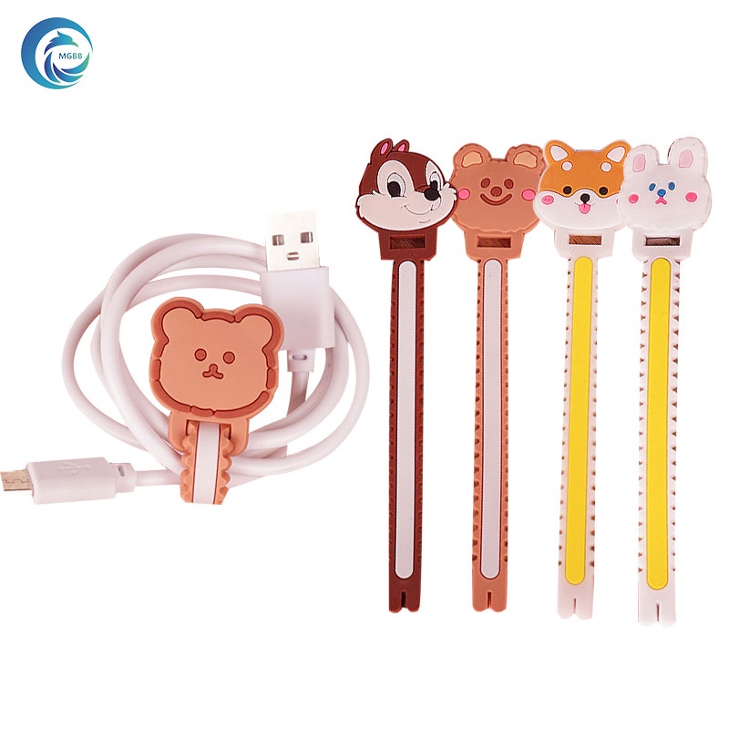 MGBB ที่รัดสำหรับจัดระเบียบสายชาร์จหรือหูฟัง ลายการ์ตูน