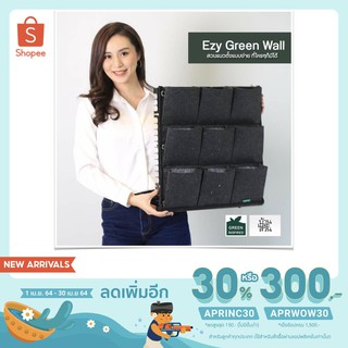 ผนังสวนแนวตั้ง Ezy green wall ขนาด 9 ช่องปลูกสวนแนวตั้งแบบง่ายที่ใคร ๆ ขนาด ก.48 cm ยาว 48 cm ซื้อ 4ชิ้นเหลือชิ้นละ 390บ