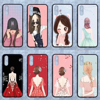 เคส Vivo S1 / Y7s ใช้เคสเดียวกัน ลายผู้หญิง ขอบนิ่มหลังแข็ง เคสมือถือ เคสโทรศัพท์ Case เคส TPU ขอบนิ่มหลังแข็ง