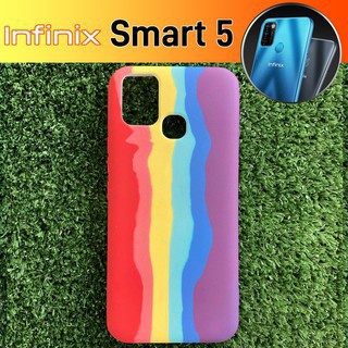 เคส สายรุ้ง Case infinix Hot10s Note8 Hot10play Smart5 Hot10 Hot9  Hot9Play  SmartHD Hot8เคสนิ่มซิลิคอน กำมะหยี่