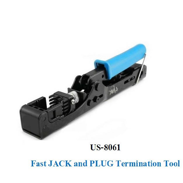 คีมเข้าสายแลน LINK US-8061 ตัวเมียเข้าหัวตัวผู้ Fast Jack and Plug Termination Tool (Two in one)