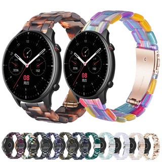 สายนาฬิกาข้อมือเรซิ่น 22 มม. สีสันสดใส สําหรับ Huami Amazfit GTR 4 3 2 Pro 47mm Pace Stratos