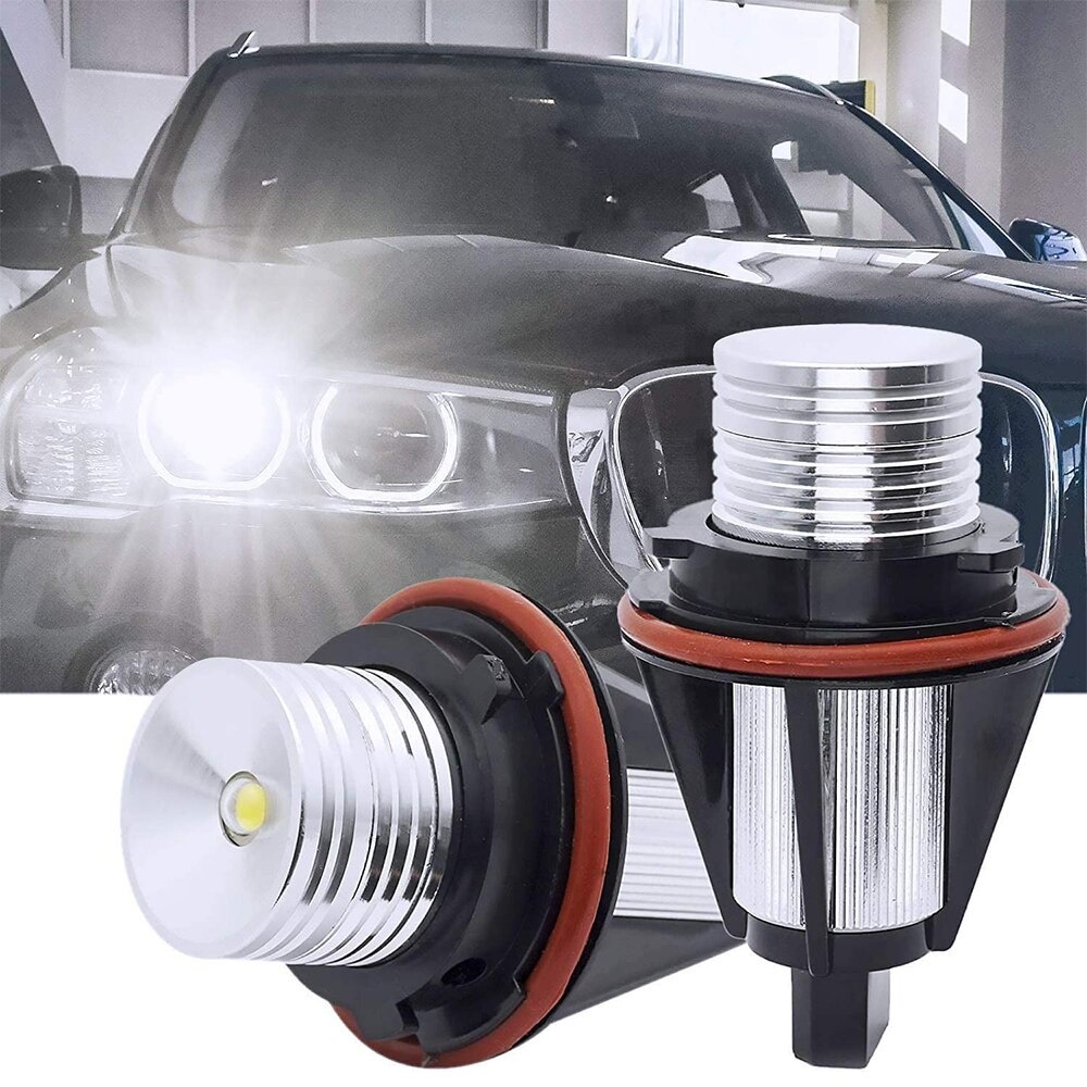 2pcs สําหรับ BMW E39 E53 E60 E61 E63 E64 E65 E66 E87 525i 530i xi 545i M5 รถข้อผิดพลาดฟรี LED Angel 