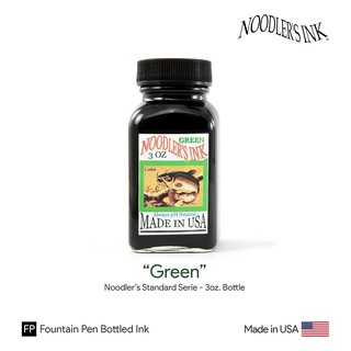 Noodlers "Green" Ink 3oz.Bottle - หมึกนูดเดิลเล่อร์ สีเขียว ขวดขนาด 3 ออนซ์