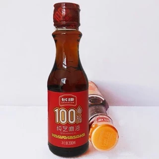 A31 น้ำมันงา พร้อมส่ง ( 长康 纯芝麻油 ) ขนาด 200ml ใช้สำหรับปรุงอาหารให้มีกลิ่นหอม กลมกล่อม น้ำมัน งา
