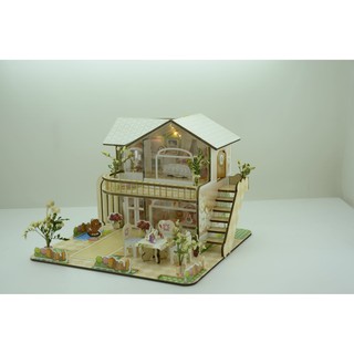 💥 SALE 💥 wooden doll house 3D puzzle บ้านใหญ่สวยงาม