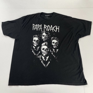 คอลูกเรือเสื้อยืดคอกลมเสื้อยืด ผ้าฝ้าย พิมพ์ลาย Papa Roach คุณภาพสูง สําหรับผู้ชายผ้าฝ้ายแท้