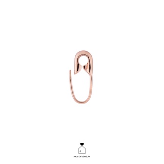 Haus of Jewelry - SIMPLE S PIN EARRING ต่างหูเงินแท้