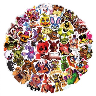 ชุดสติ๊กเกอร์ Five Nights at Freddys การ์ตูนกราฟฟิตีกันน้ำ, 50 แผ่น/ชุด