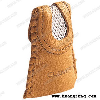 Clover 57-364 ปลอกนิ้วดันเข็มหนังแท้