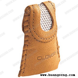 Clover 57-364 ปลอกนิ้วดันเข็มหนังแท้