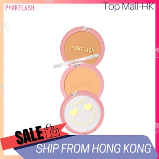 Pinkflash แป้งผสมรองพื้น เนื้อแมตต์ ติดทนนาน กันน้ํา ควบคุมความมัน