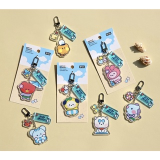 BT21 ACRYLIC KEYRING SUMMER SKY ✅พร้อมส่ง ของแท้💯