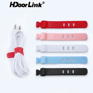 Hdoorlink คลิปซิลิโคนสําหรับจัดเก็บสายหูฟัง 5 ชิ้น