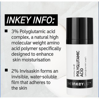 พร้อมส่ง The inkey list Polyglutamic Acid Serum 30ml