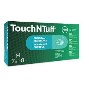 ถุงมือยางไนไตรสีเขียวไม่มีแป้ง Ansell รุ่น Touch-N-Tuff 92-600