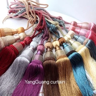 พร้อมส่ง ผูกเชือก สายรวบ สายรัด พู่รวบม่าน ที่รัดม่าน ปกรณ์ผ้าม่าน ราคาต่อ1ชิ้น 69บาท