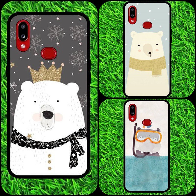 เคส เคสมือถือ ฮิปโป หมี มงกุฎ ผ้าพันคอ สัตว์ น่ารัก 2 Samsung J4 2018 , J4+ J4 plus , J7 2017 , M31 , M52 , A03