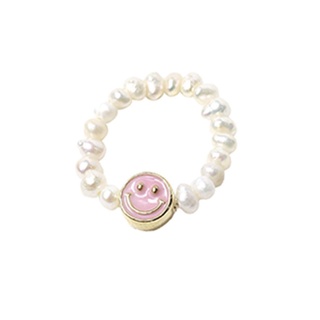 แหวนไข่มุก Pearl Smiley Ring (ฟรีไซส์) [ENGBROX]