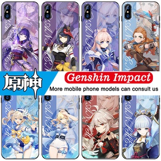 Genshin Impact เคสโทรศัพท์มือถือแบบนิ่ม ลาย Shogun Kazuha Kokomi สําหรับ iPhone X XS XR 7 8