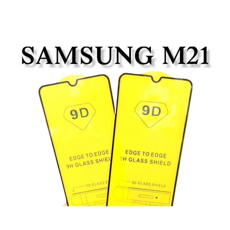 LAYAR กระจกนิรภัย Samsung Galaxy M21 / Samsung Galaxy M22 กระจกกันรอยแบบเต็มหน้าจอ 9D