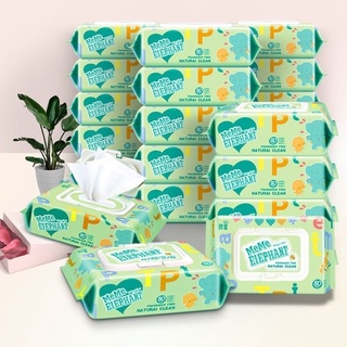 ทิชชู่เปียก BABY WIPES 80PCS. กระดาษทิชชู่เปียกห่อใหญ่ กระดาษทำความสะอาด สูตรอ่อนโยน 👶