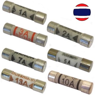 🇹🇭  ฟิวส์เซรามิค Bussmann 6x25mm 6*25 1A,2A,3A,5A,10A,13A,15A,20A 250v Ceramic Fuse fast blow 6x25