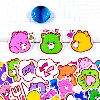 ❤ สติกเกอร์ Care Bears Q-8 ขนาดเล็ก สําหรับตกแต่งไดอารี่ ❤ สติกเกอร์ DIY แฟชั่น สําหรับตกแต่งสมุดภาพ อัลบั้ม 40 ชิ้น/ชุด