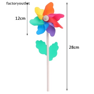 Flth กังหันลมไม้ หลากสี 7 ใบ ของเล่นสําหรับเด็ก
