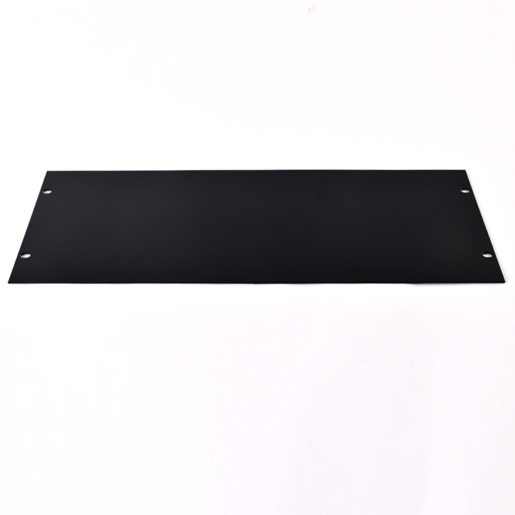 NPE   แผ่นปิดหน้าตู้ BLANK PANEL 4U +น๊อต สีดำ