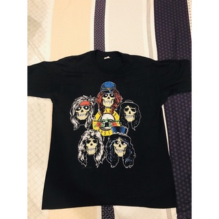 tshirtเสื้อยืดคอกลมฤดูร้อนGuns n Roses Skull Cross L.A. Coliseum 1989 T-Shirt, L (42-44)Sto4XL