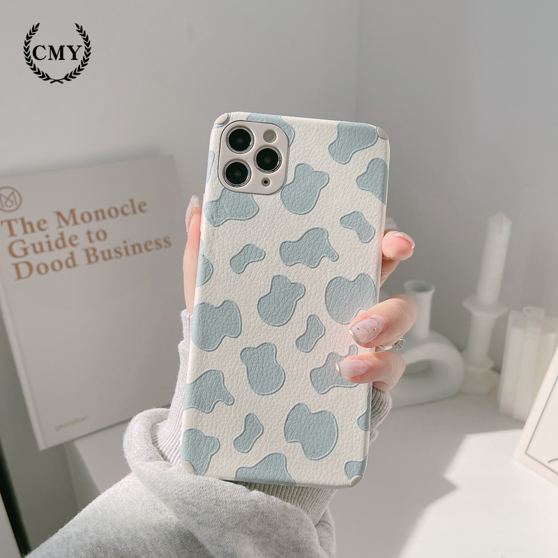 เคสโทรศัพท์มือถือ แบบซิลิโคน ลายวัว สำหรับ iPhone 11 Pro Max X Xr Xs Max 7 8 Plus Se 2020 12 Pro Max 12 Mini
