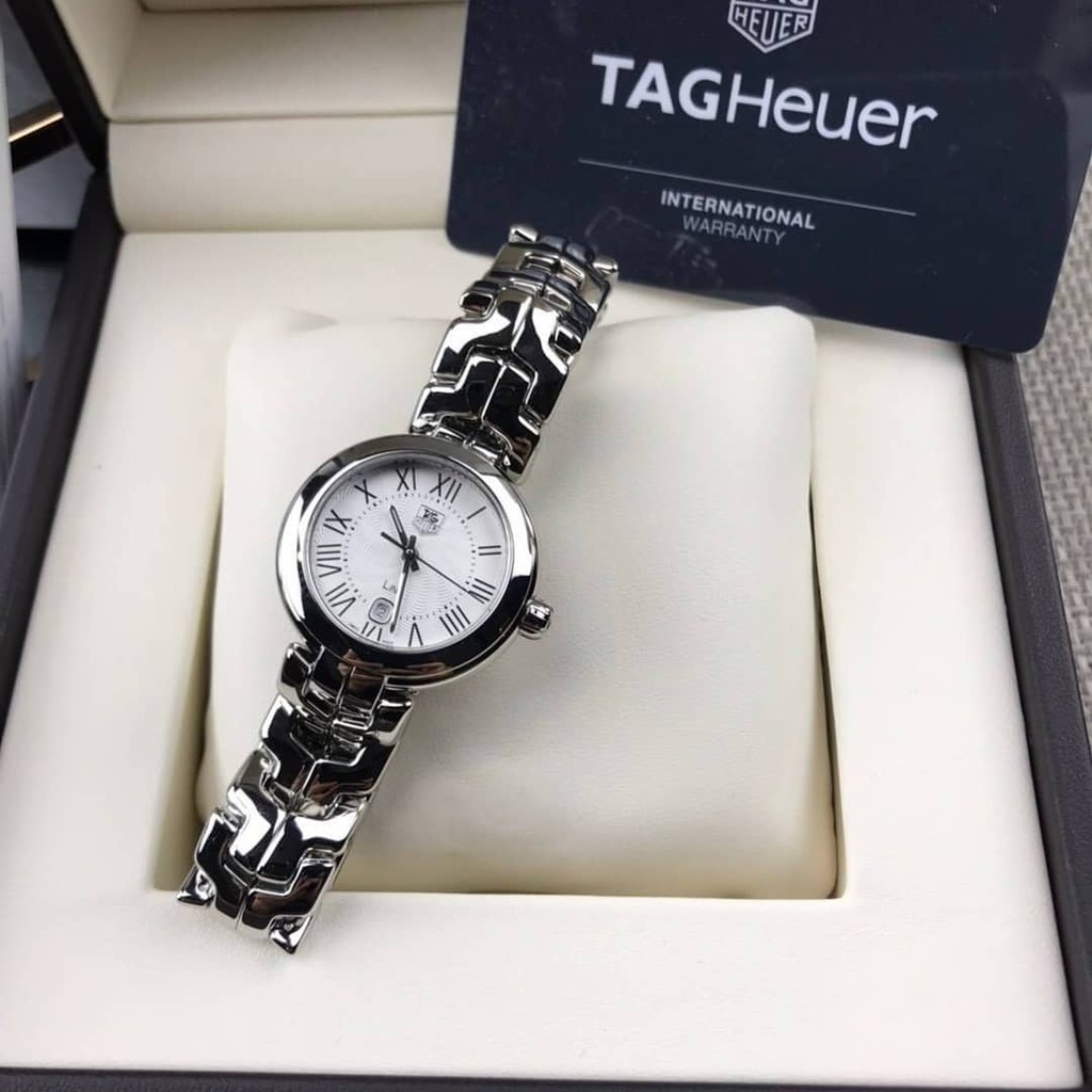 พร้อมส่ง นาฬิกาข้อมือผู้หญิง TAG HEUER Link White Guilloche